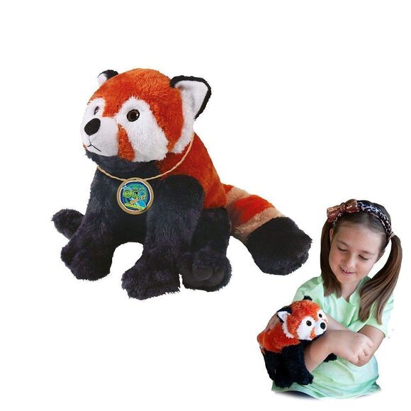 EcoBuddiez - Red Panda from Deluxebase. Medium 8 inch Soft Plush Toy Made from - Picture 1 of 5